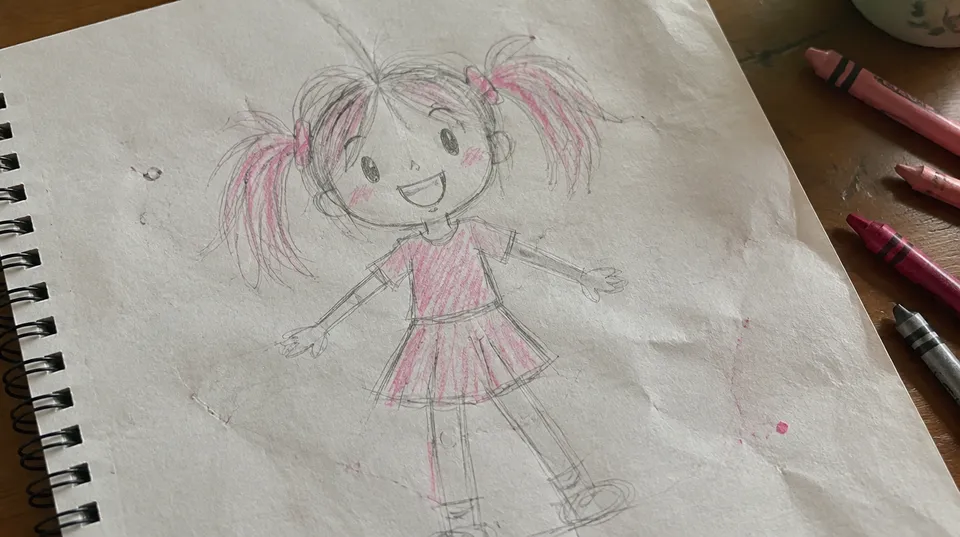 Pencil sketch of Tootie